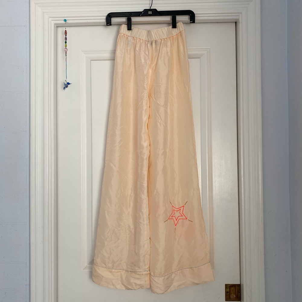 Forte_Forte Embroidered Silk Pajama Pants